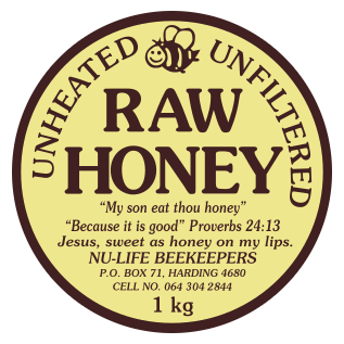 Honey Label 1KG transparent 1v0